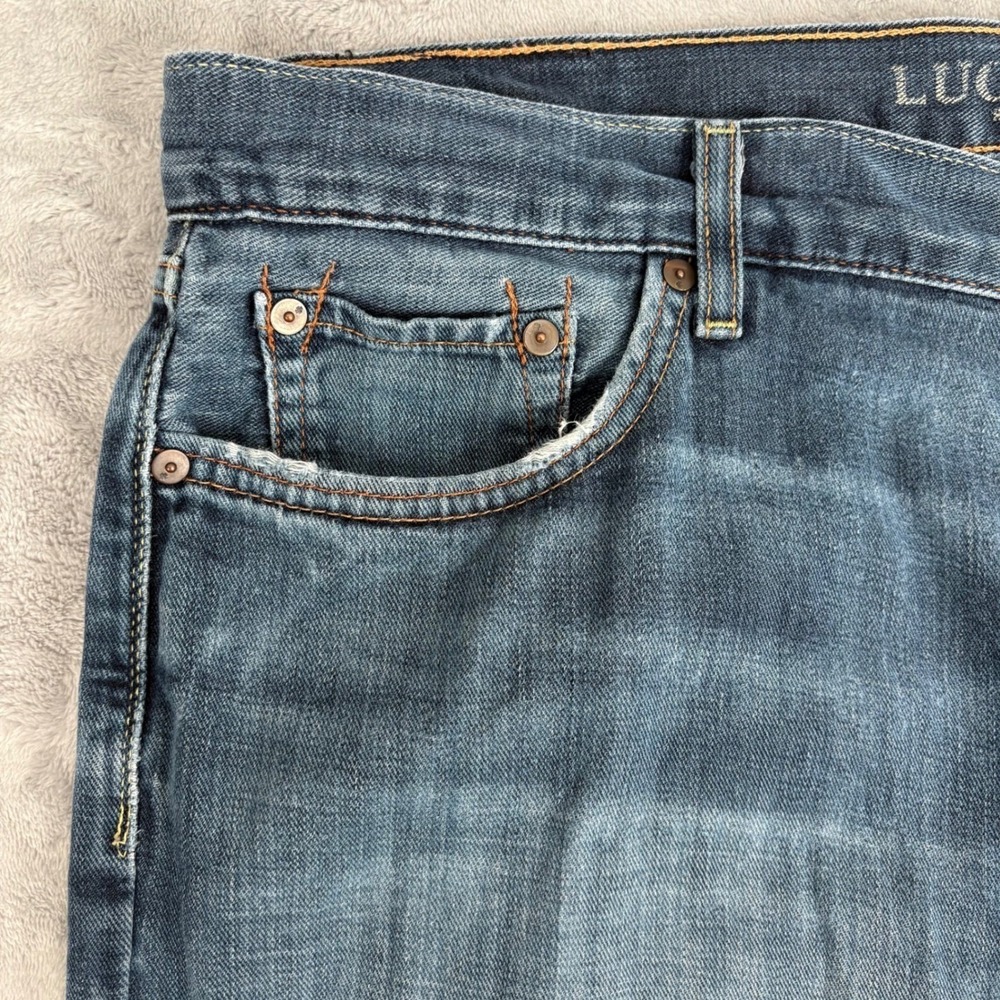 Lucky Brand Vintage Straight Jeans Mens 40x32 (Fits‎ 41x31) Blue Denim Classic - Picture 4 of 16